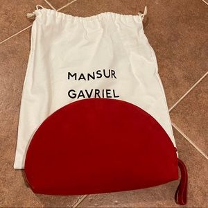 MANSUR GAVRIEL Suede Moon Clutch